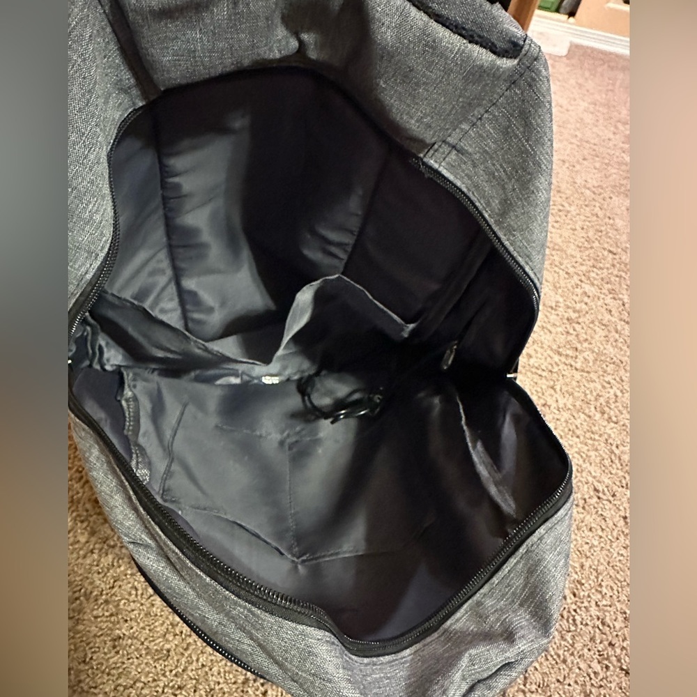 Gray, Smart, Backpack With Exterior Power Plug - image 4